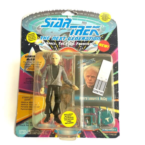 STAR TREK Next GENERATION/ ADMIRAL TNG McCOY Action Figure Playmates 1993 New - Picture 1 of 6